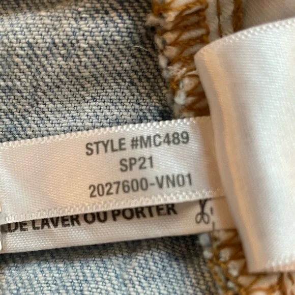 Madewell Perfect Vintage Jean in Fiore Wash Women Size 29 Straight Leg Blue - Picture 9 of 13